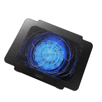 

Laptop Cooler Cooling Pad Base Big Fan USB Stand For 14 Inch LED Light Notebook