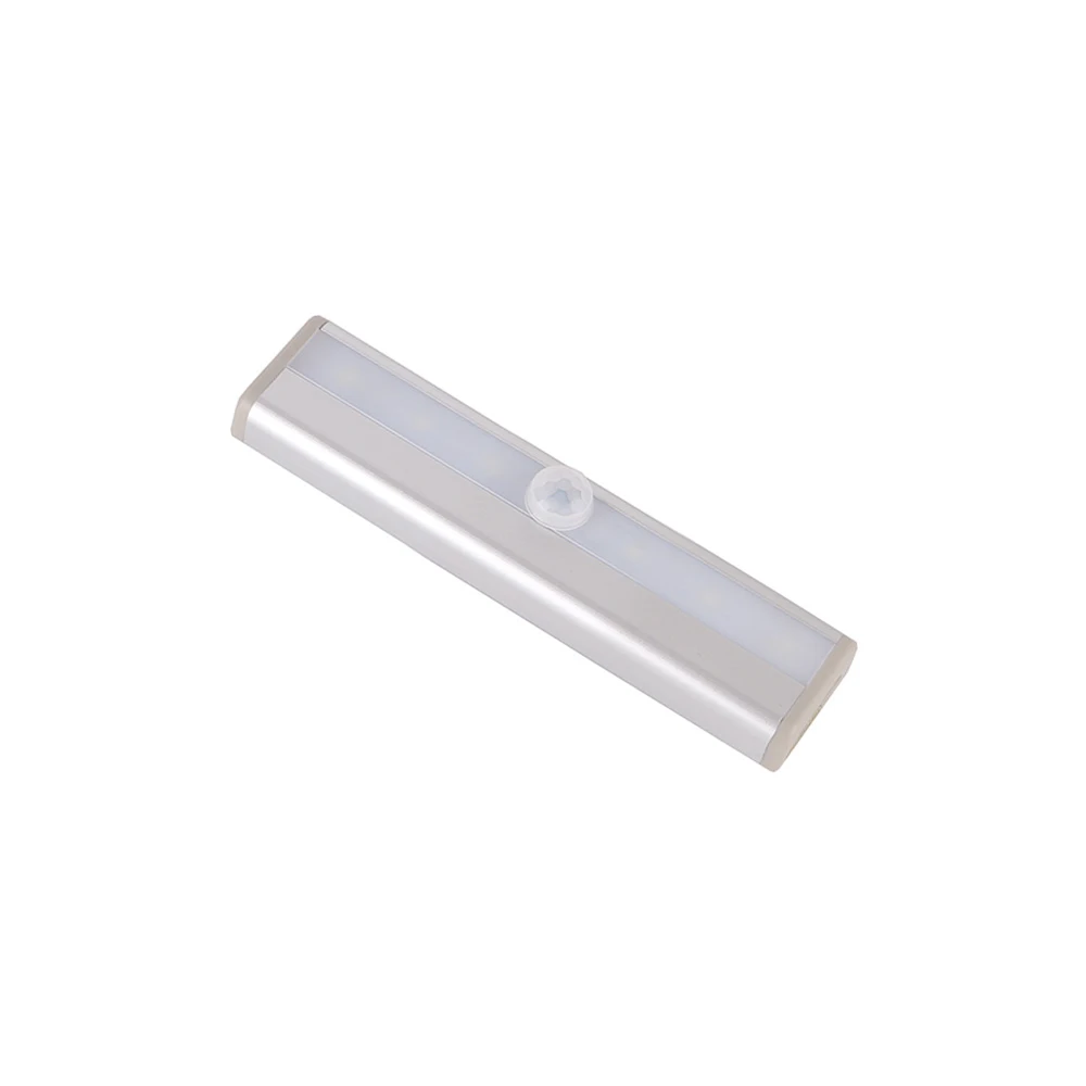 New LED Cabinet Light Human Body Induction Cabinet Light Battery LED Wall Cabinet Light For Wardrobe Bathroom Lighting - Цвет: 6LED