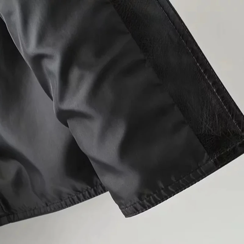 Черный Для женщин-искусственная кожа Мини-юбки женские офисные Chic искусственная кожа застежка короткая юбка карандаш для девочек Асимметричные Jupe женские юбки