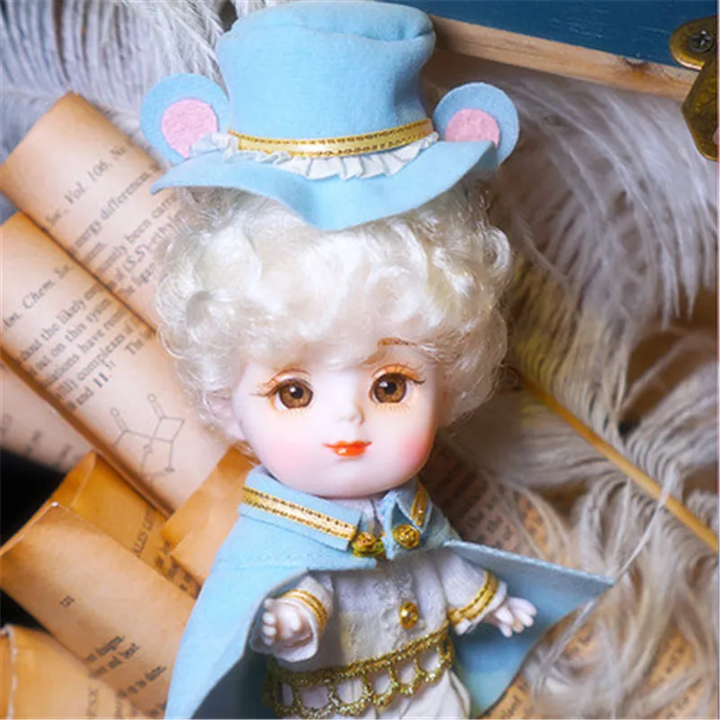 MOUSE Dream Fairy 1/12 BJD кукла 26 шарнир тело DODO кукла 14 см милые животные кукла мини кукла детский подарок игрушка Ангел сюрприз кукла Ob11 - Цвет: MOUSE