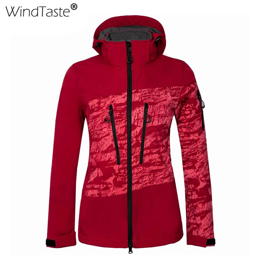 WindTaste Autumn Women's Hiking Jackets Outdoor Sports Camping Hiking Trekking Climbing Jackets Female Winter Sports Coats KB117