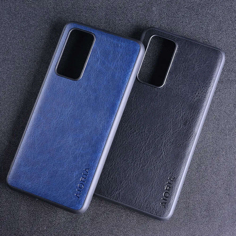 Intage Leather skin Case for Huawei P40 Pro Lite E P30 P20 P10 P9 P8 2017 P Smart Nova 4E 3E 3 phone case | Мобильные телефоны и