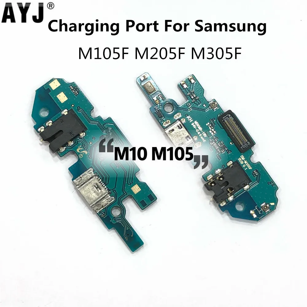 AYJ протестирован хорошо usb зарядный порт для samsung Galaxy M10 M20 M30 M105F M205F M305F Зарядное устройство Док-станция разъем гибкий кабель