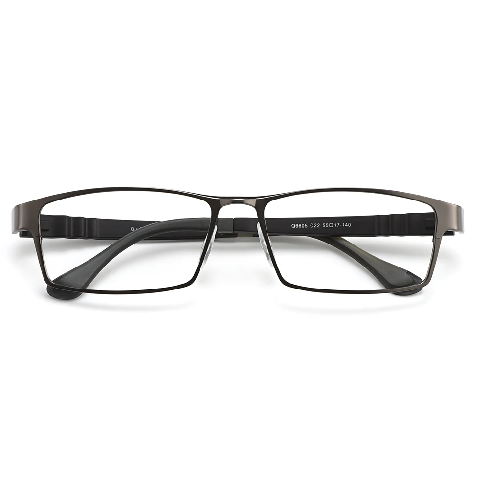 Business Titanium Alloy Full Rim Glasses Frame S6605 For Men's Prescription Spectacles Eyewear With Flexible TR90 Temples Legs 2