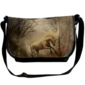 

Huanxiang_yishu-006 Fashion Solid Canvas Messenger Satchel Bags Buckle Casual Portable Shoulder Bag