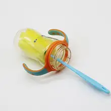 Щетка для детской бутылочки губка пластиковая стеклянная чашка для молока воды Чистящая бутылочка щетки 1 шт случайный цвет