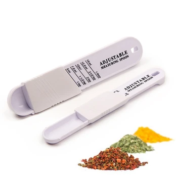 

Kitchen Adjustable Scale Measuring Spoons Milk Powder Quantitative Spoon Baking Tool Coffee Measuring Salt Digital Scale