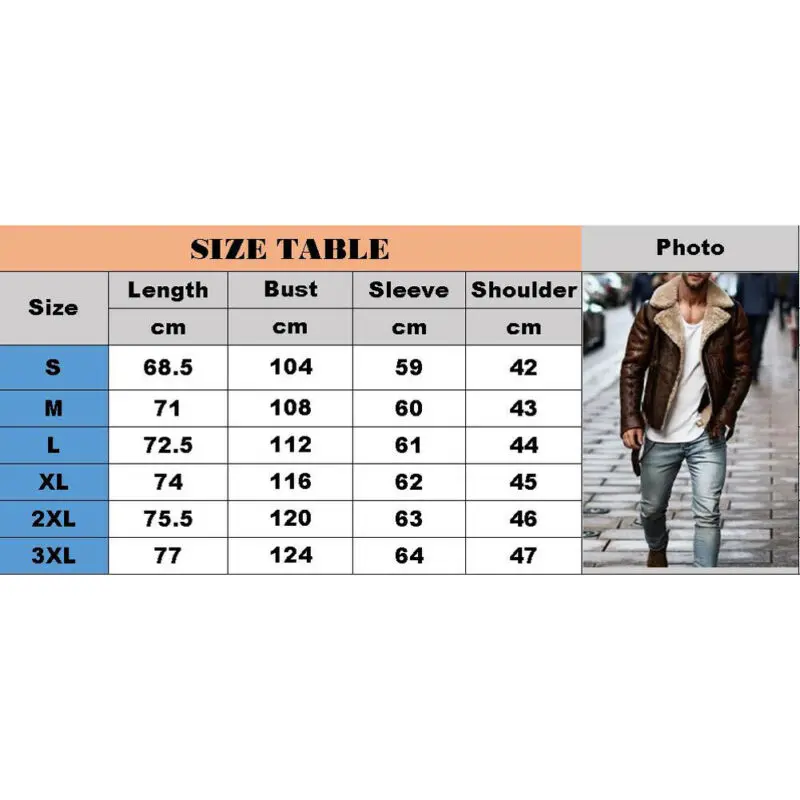 Winter New Men's Trench Coat Wool Coat Winter Trench Leather Coat Outwear Overcoat Jacket