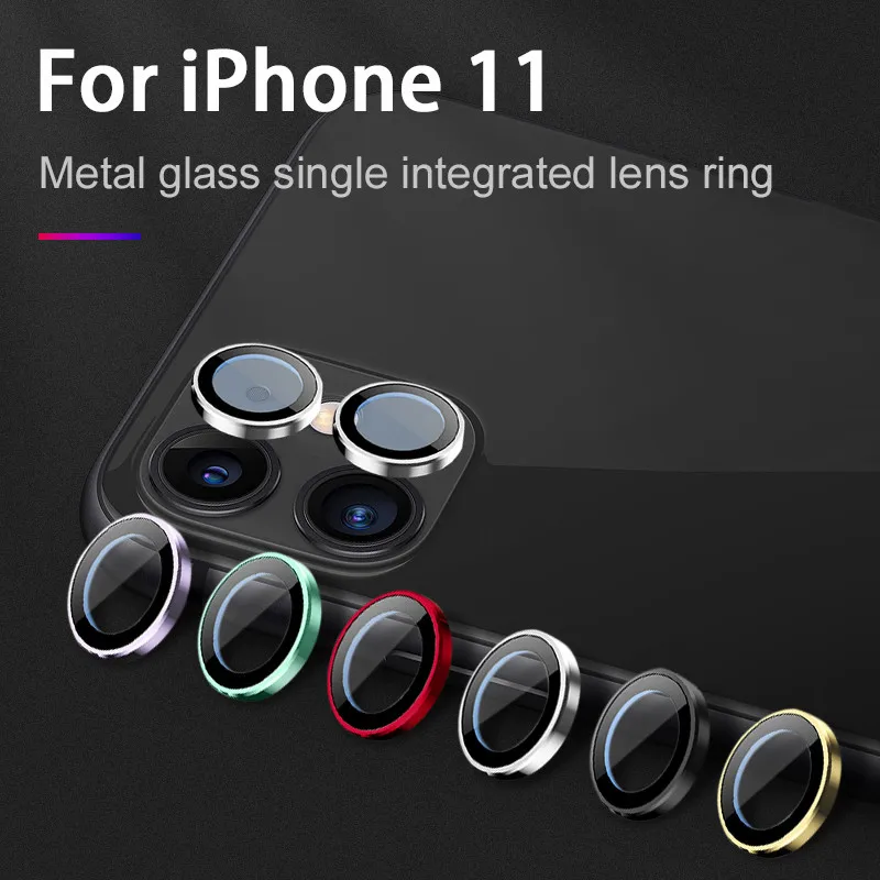 Camera Lens Ring Metal Glass Cover For iPhone 13 11 12 Pro Max Case High Clear Screen Protector Film mini | Мобильные телефоны и