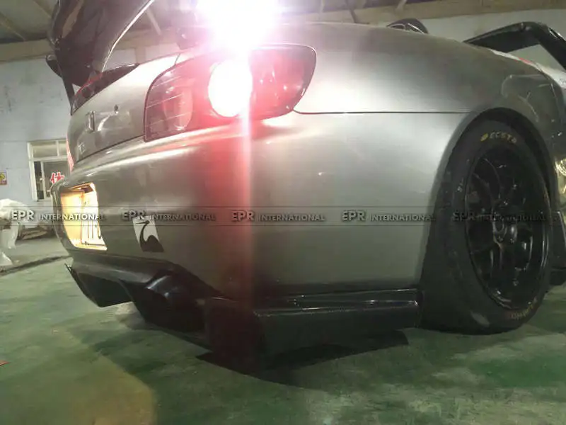 Карбоновый диффузор для Honda S2000 AP1 AP2 SP стиль широкий корпус карбоновое волокно задний диффузор Комплект кузова тюнинг отделка для S2000 Racing