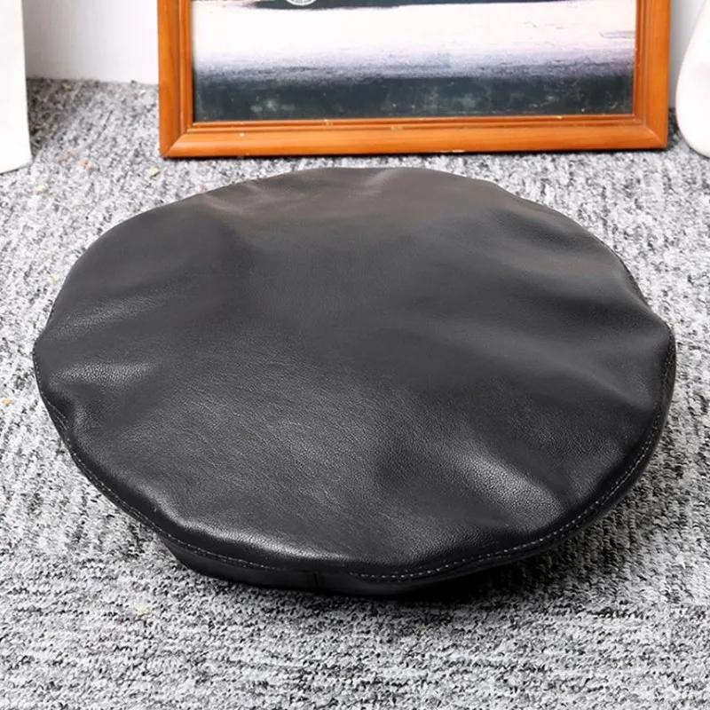 SILOQIN Зимняя шляпа из натуральной кожи Snapback для мужчин и женщин модные армейские Кепки из овечьей кожи для отдыха сохраняющие тепло трендовые плоские кепки Casquette