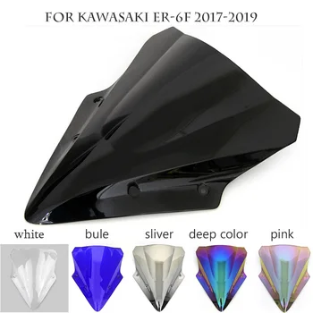 

Motorcycle Windshield For Kawasaki ER6F ER-6F EX650 EX650F EX650E EX650A 2017 2018 2019 WindScreen Wind Deflector Motorbike
