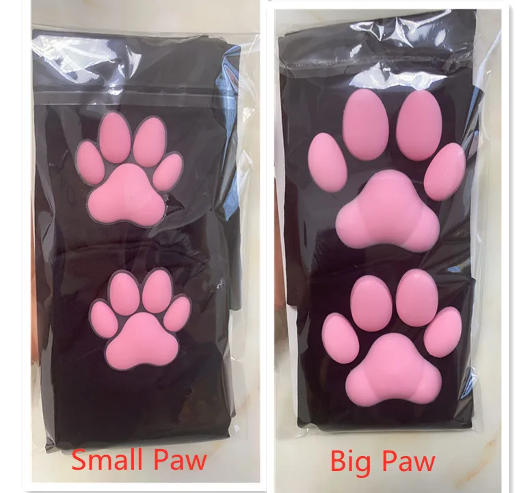 Cat Paw Socks Kawaii 3D Cat Claw Beanies For Women Girls Cute Lolita Cosplay Pawpads Socks Cosplay Cat-Paw-Pad Thigh High