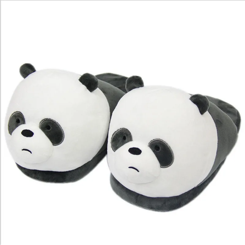 

Women's Panda Home Slippers Unicorn Shoes Plush Pokemon Animal Sandals Winter Home Flip Flops Wooden Floor Mute Slippers
