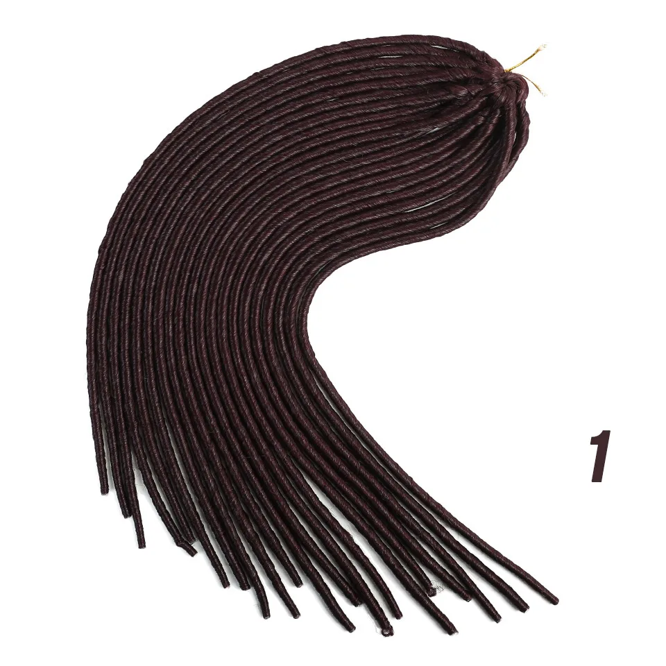 MUMUPI Goddess Faux Locs 100 г 20 дюймов вязанные крючком косы мягкие натуральные мягкие синтетические волосы для наращивания 20 прядей 1 шт - Цвет: T1B/613