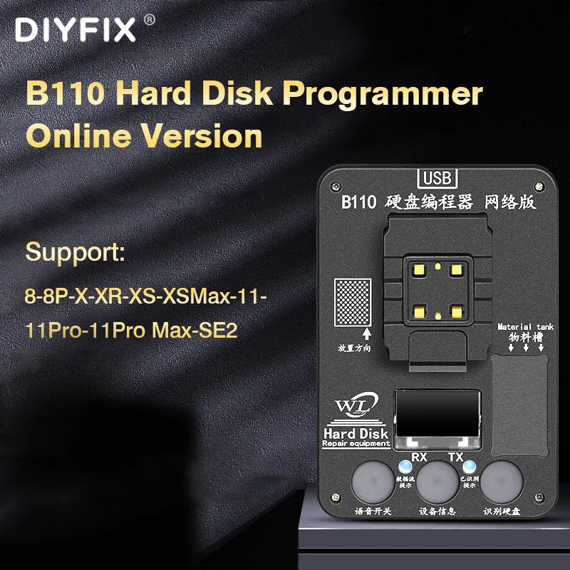B110 Hard Disk Programmer Test For Apple iPhone 8-11Max-SE2 Bottom Read Write Untie WIFI Drive Trip Memory Expansion Tool | Инструменты