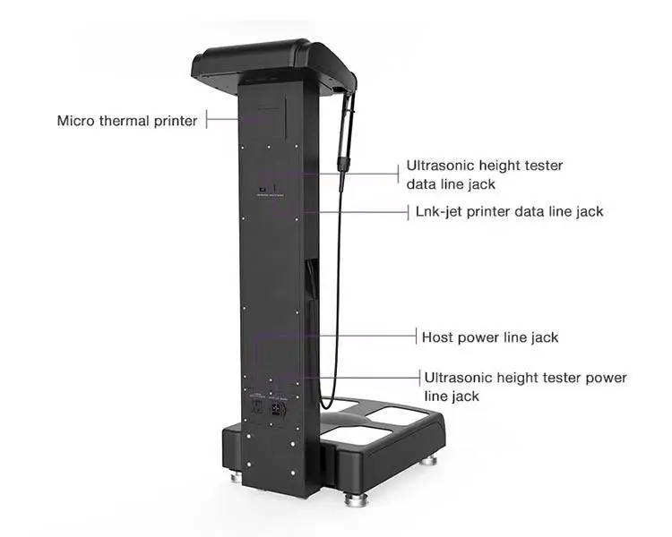2020 Advanced Technology body fat analyzer/body composition analyzer/body element analyzer Machine CE/DHL 