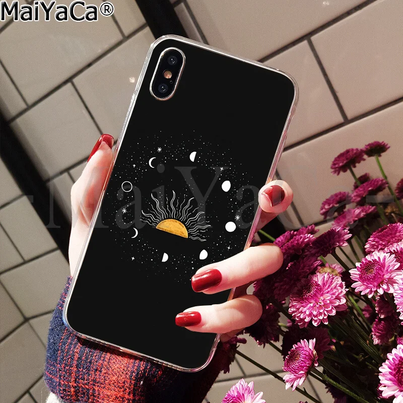 Art Sun Flowers Cat Snake Moon