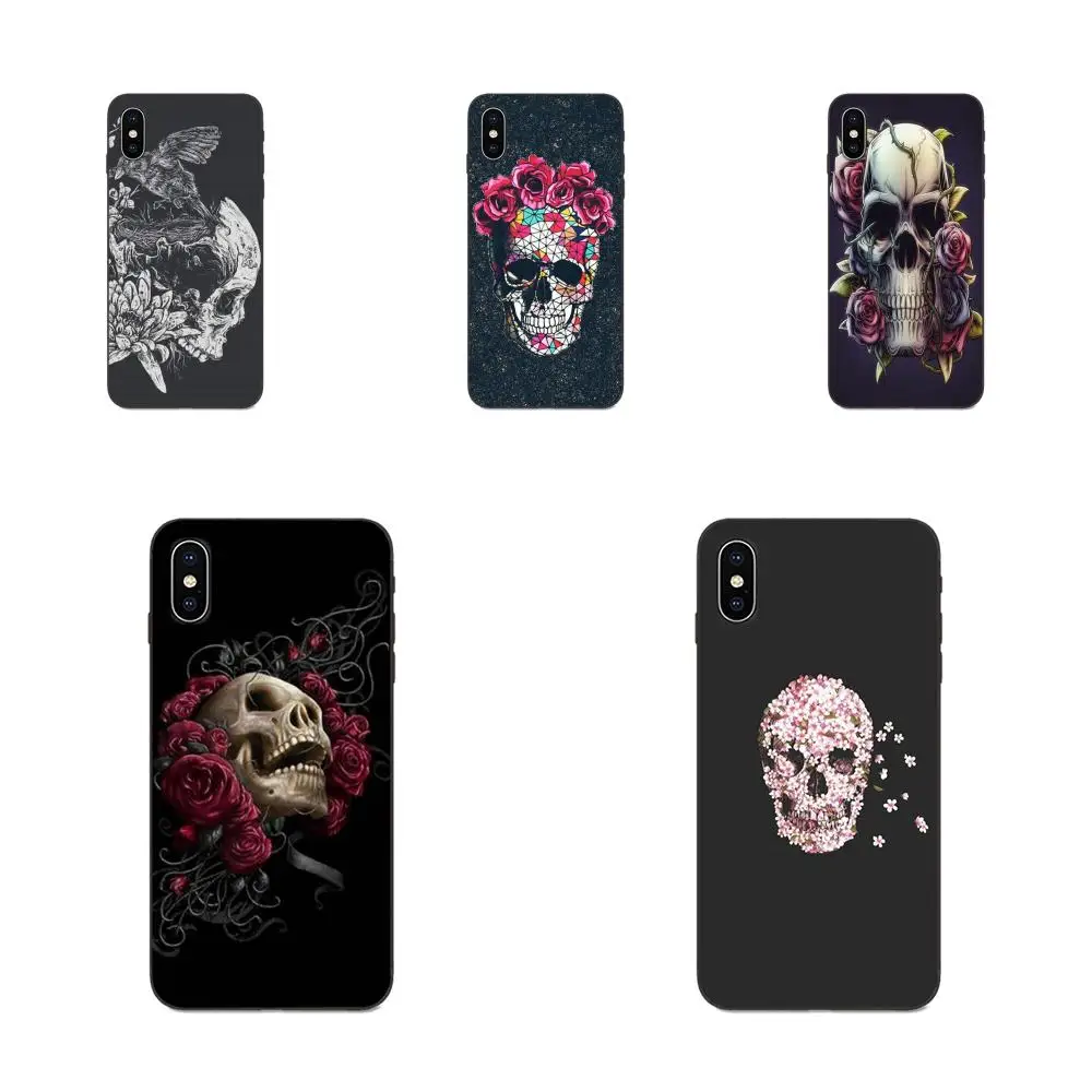 

Pattern Hard Phone Case Floral Skull For Xiaomi Redmi Note 3 3S 4 4A 4X 5 5A 6 6A 7 7A K20 Plus Pro S2 Y2 Y3