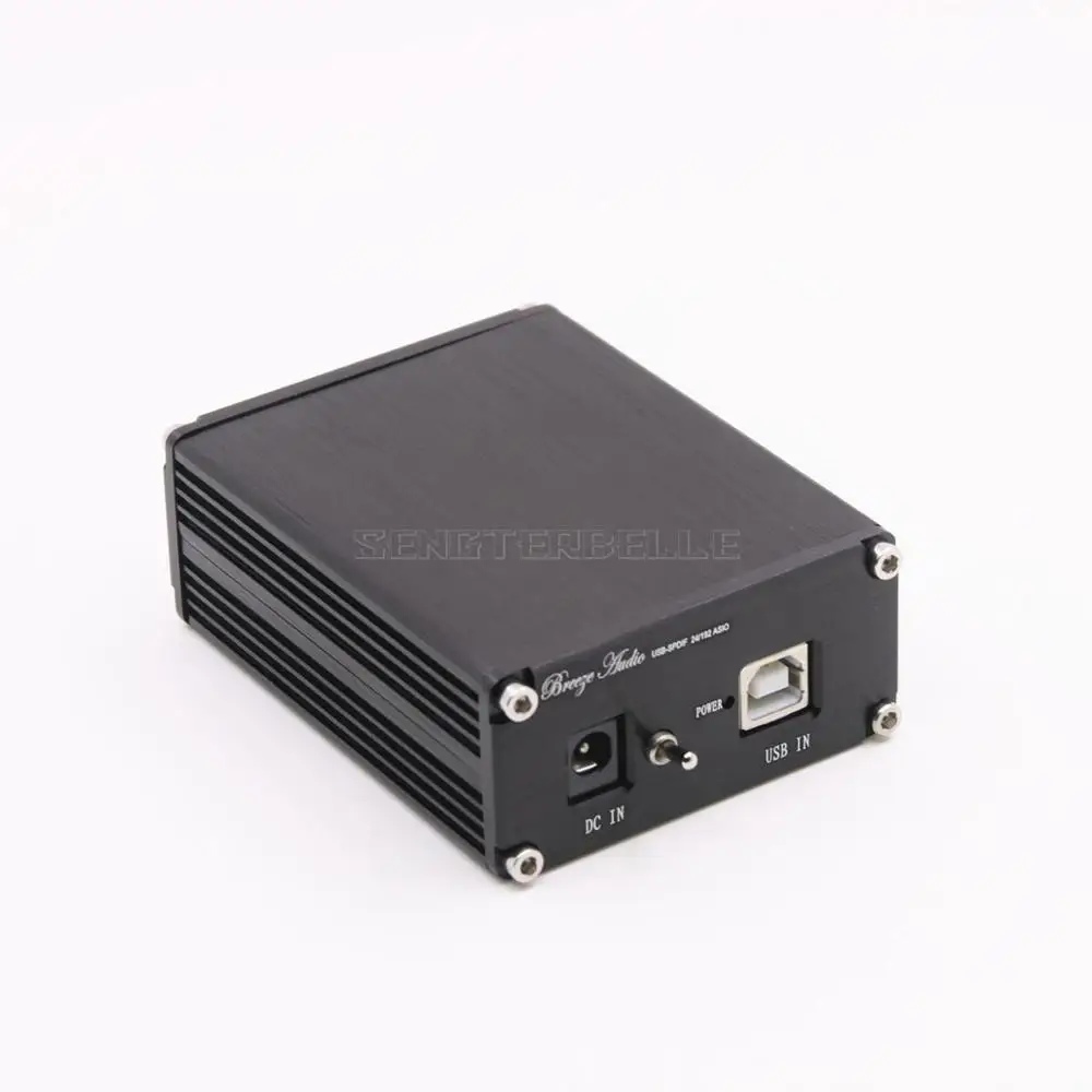 Черный HiFi аудио CM6631 24 бит/192 кГц асинхронный USB к коаксиальному+ оптический мини декодер DAC - Цвет: Черный