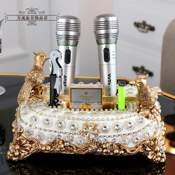 

European style creativity desktop Microphone holder KTV evening show dedicated multifunction microphone desktop Ornaments