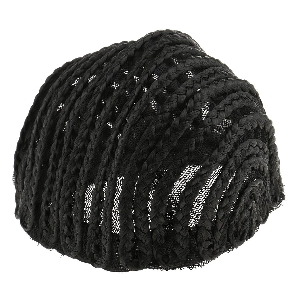 1pcs Cornrow Braiding Wig Cap Adjustable Strap Wig Cap Black for Making Wigs Spandex Net Elastic Dome cap Mesh Lace