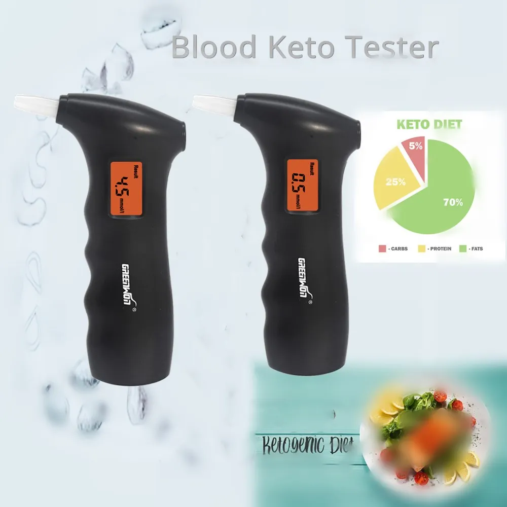 GREENWON Ketone Breath Analyzer Ketone Urine Test Strips Ketostix Ketosis Urine Analysis Weight Lose Diet Healthy Diet Body Test
