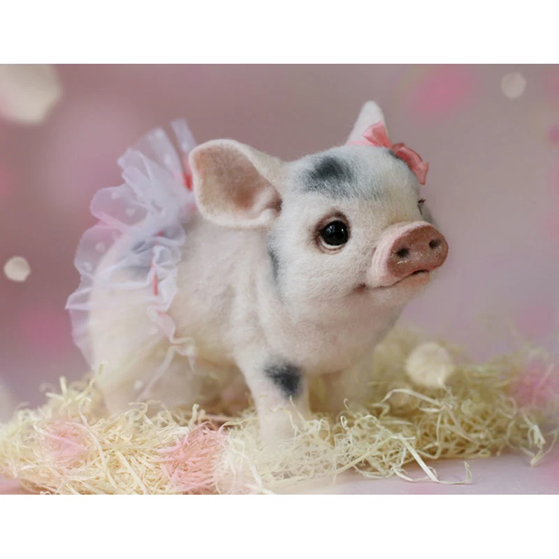 Алмазная 5D картина сделай сам свинка полная круглая вышивка наборы для вышивки