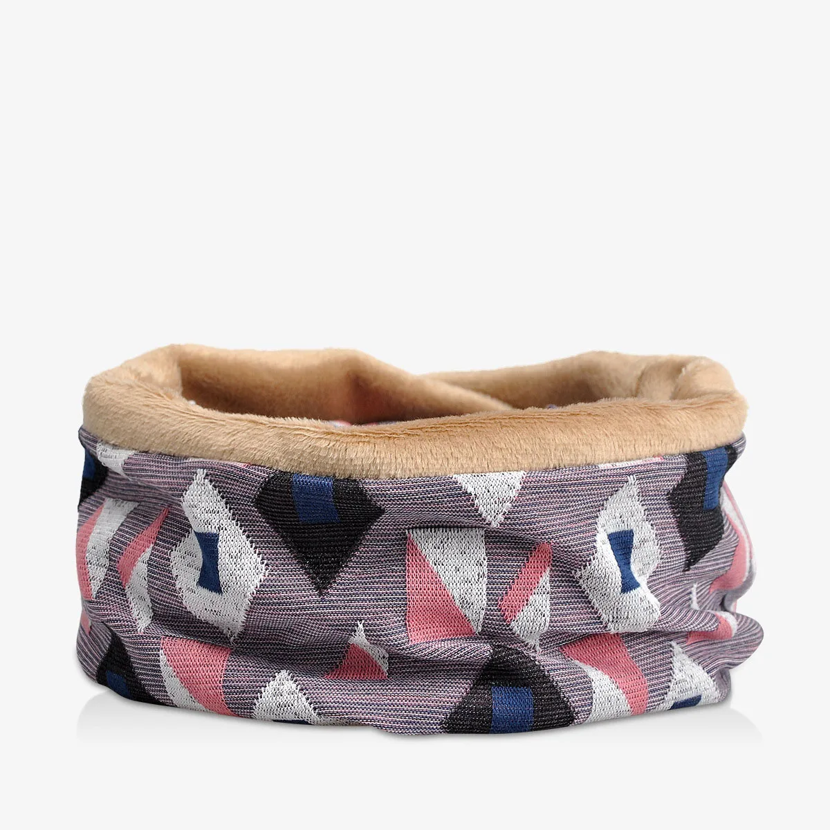 Высококачественные жаккардовые шапочки Skullies с геометрическим узором, модная теплая шапка с отверстием для хвоста, шейный платок двойного назначения для мужчин и женщин, лыжная маска