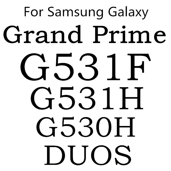 For Grand Prime G530 2 шт закаленная пленка протектор Закаленное стекло для samsung Galaxy S3 S4 S5 NEO S6 J7 J5 J3 J1 Core J2 Prime Grand Prime G530 - Цвет: For Grand Prime G530