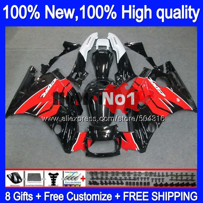 Корпус+ майка для HONDA CBR600 F3 FS 600CC CBR600FS для детей ростом 95-96 2MC. 113 CBR 600F3 600 F3 CC CBR600F3 1995 1996 95 96 обтекатель красные, черные - Цвет: No. 1
