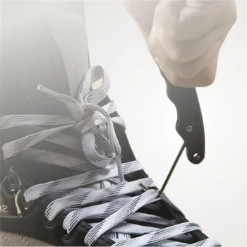 

Skate Lace Tightener Handle Hold PP Folding Design Suit For Figure Roller Hockey Skates Skate Tool