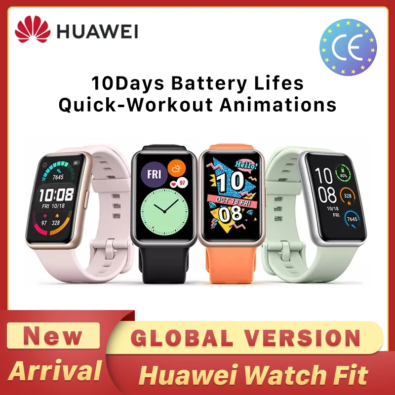Новое поступление глобальная версия Смарт-часы HUAWEI Watch FIT Быстрая тренировка