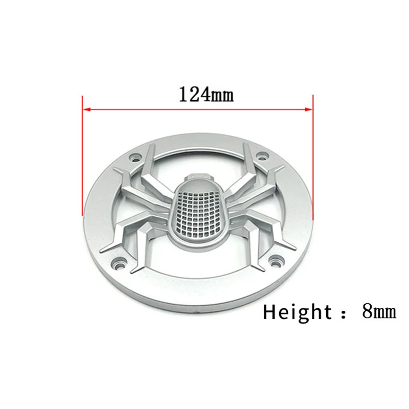 2 шт 4 дюйма паук динамик крышка 124 мм круглая защитная решетка громкий динамик украшение сетка DIY крышка динамика