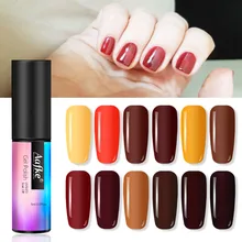 5 мл кофе коричневый Цвет гель лак для ногтей замочить от УФ элегантный шоколадный коричневый дизайн ногтей Гель-лак ZJJ3053(China)