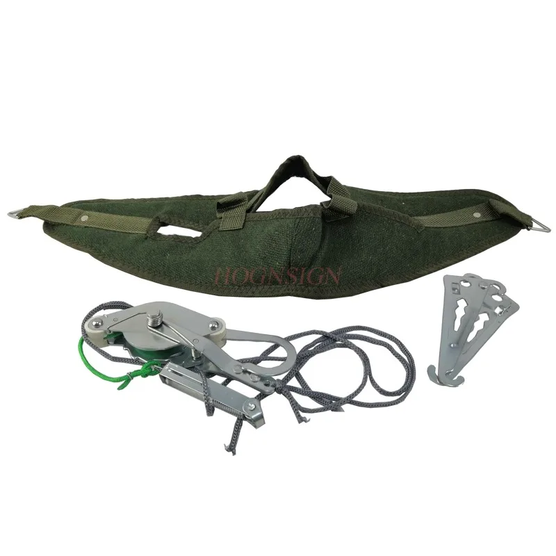 neck traction Green Canvas Cervical Traction Belt Sling Tractor Stretch Chair Thickening Hood Neck Care Tool Home Medical