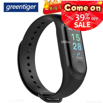 

Greentiger M3 Pro Smart Band Waterproof Fitness Tracker VS M3 Plus Smart Bracelet Blood Pressure Heart Rate Monitor Android IOS
