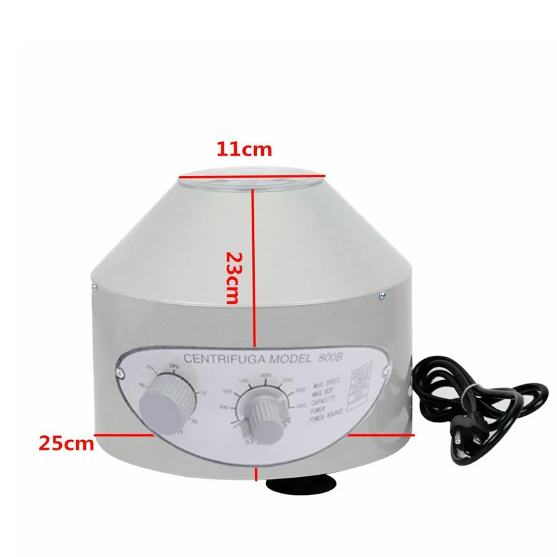 Electric Laboratory Centrifuge Medical Practice machine Supplies 4000rpm Time Adjustable Timing Function Prp Separation Serum