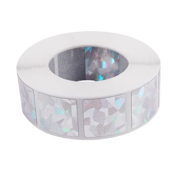 

1000Pcs Scratch-Resistant Card Coating Sticker ic Creative Card Coating 20X20Mm Square Color