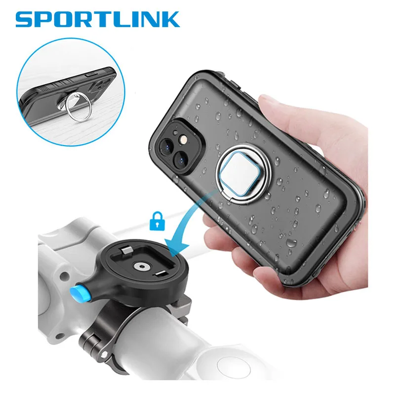 Держатель для телефона с креплением на руль мотоцикла металлический