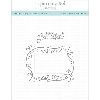 

2020 newGrateful vines Metal Cutting Dies Scrapbooking background craft Card Making Embossing Rectangular Pattern