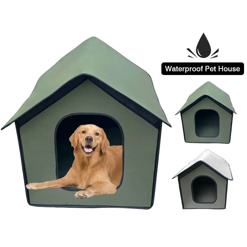 Pet House กันน้ำ Weatherproof บ้านแมวสัตว์เลี้ยงพับได้ Shelter สำหรับ