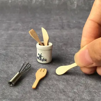 

6PCS 1:12 Dollhouse Mini Kitchen Tool Set Kitchenware Toys For Children