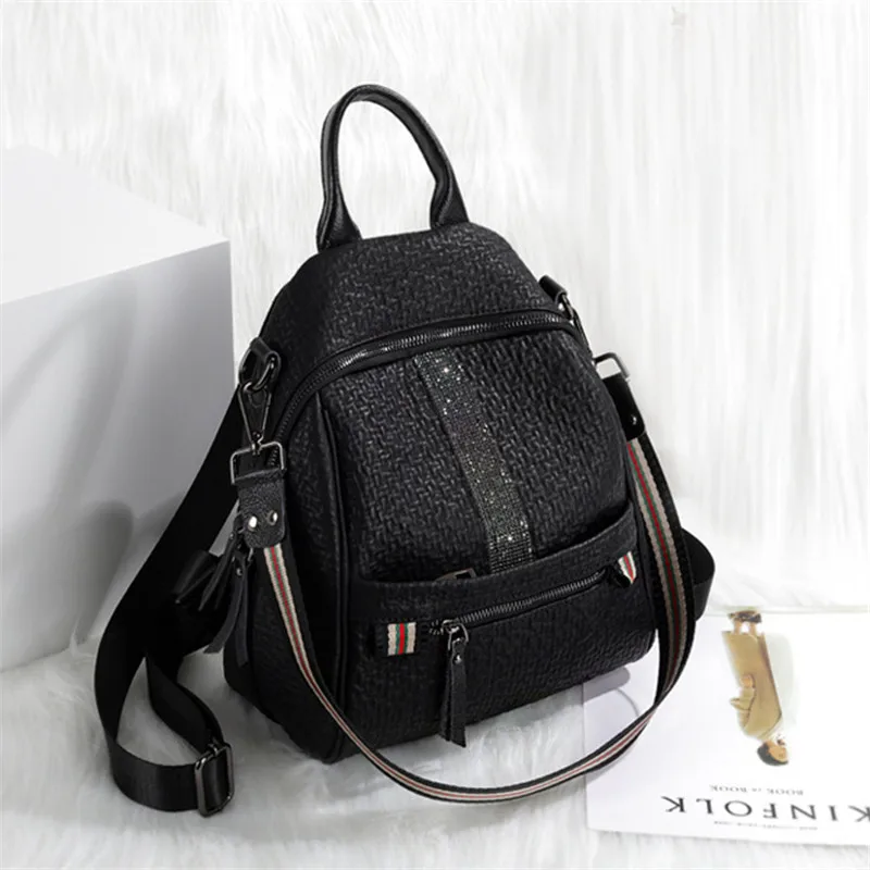 

New Leather Small Backpack Girl Schoolbag Fashion Knapsack Backpacks Travel Bags Women High Quailty School Bag for Teenage Girls