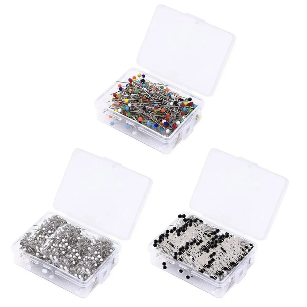 XILOSIN 250 pcs Sewing Pin Multicolor Sewing Pins DIY Sewing Crafts Dressmaker Sewing Glass Head Pins