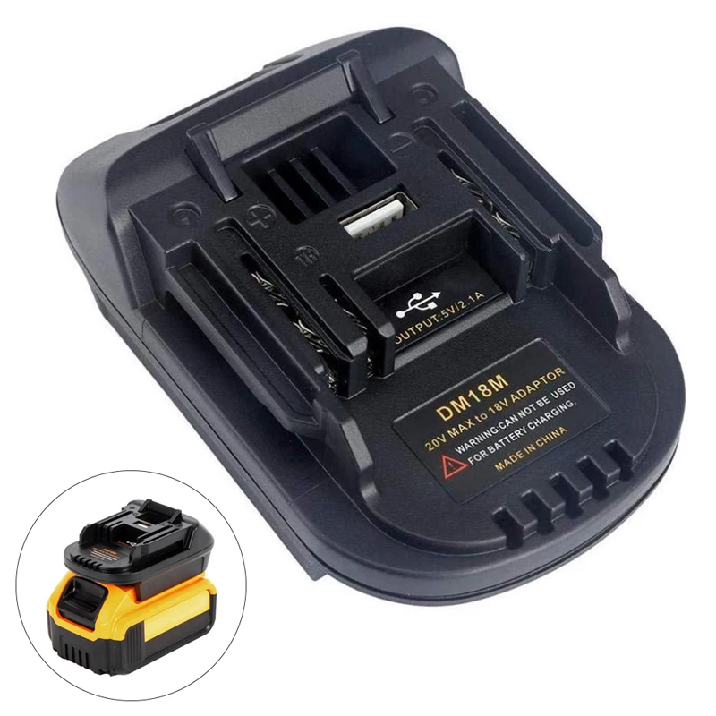 USB-адаптер для аккумулятора 20 в DEWALT DCB200 Milwaukee M18 преобразователь Makita 18 |
