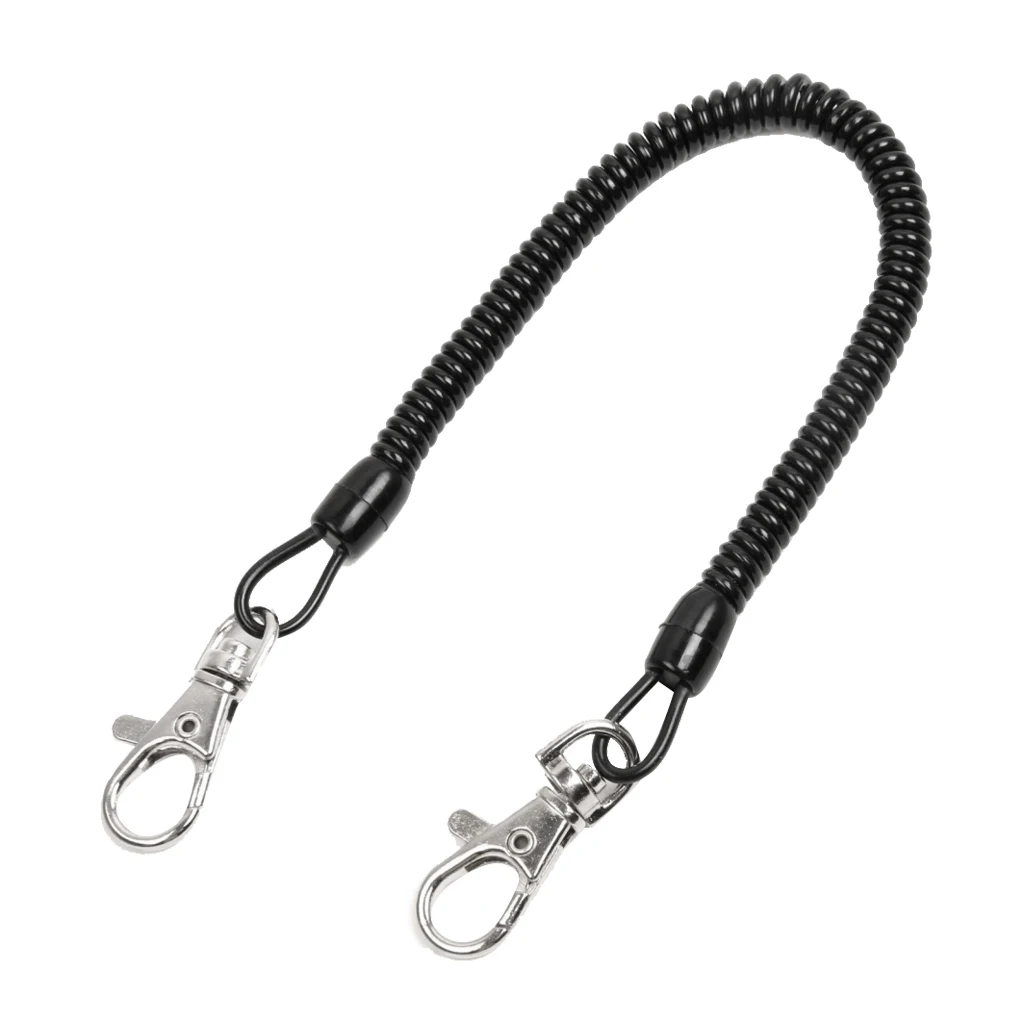 Fly Fishing Net Gear Release Cord Buckle Lanyard Outdoor Sports Supply Black