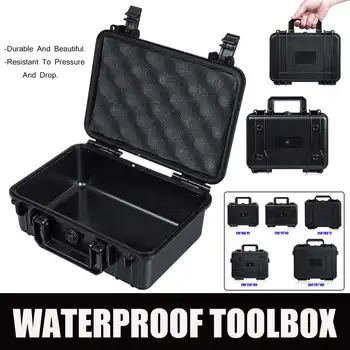 

Waterproof Instrument Tool Box Safety Protective Shockproof Toolbox Sealed Tool Case Impact Resistant Plastic Suitcase Toolbox