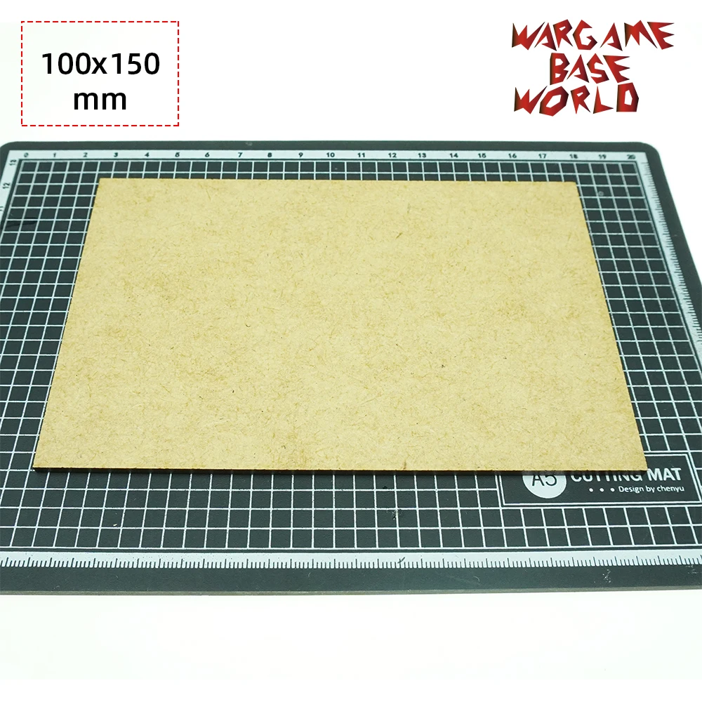 МДФ основания-прямоугольник 100x150 мм-лазерная резка древесины Wargames - Цвет: 1pcs