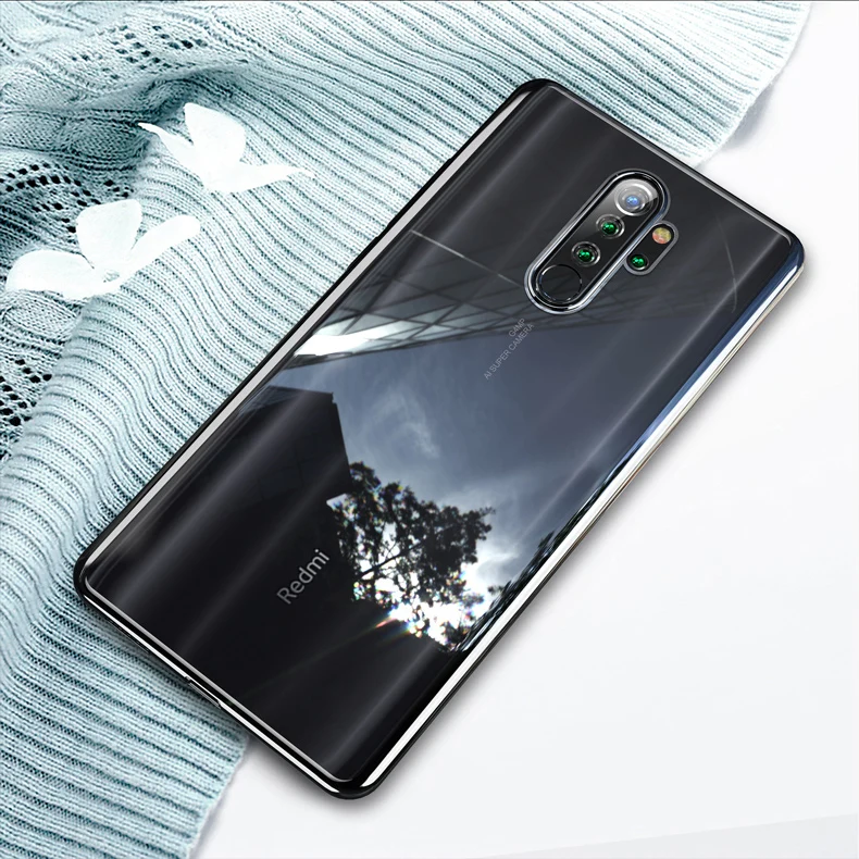 Прозрачный тонкий чехол для Xiaomi Hongmi Note 8 с лазерным покрытием Роскошный чехол из мягкого ТПУ чехол для Note 8 Pro Кристальный противоударный чехол для телефона